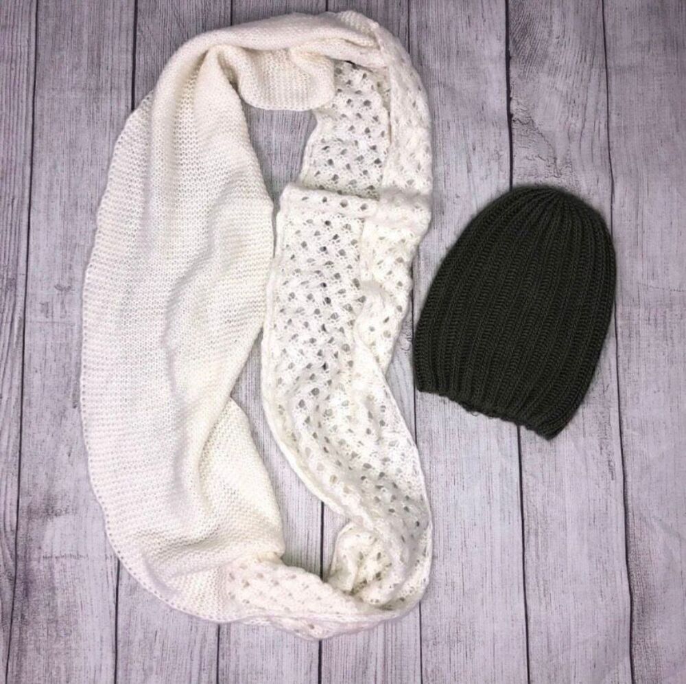 Charlotte Russe beanie and mixit infinity scarf